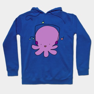 Dancing Headphones Octopus Hoodie